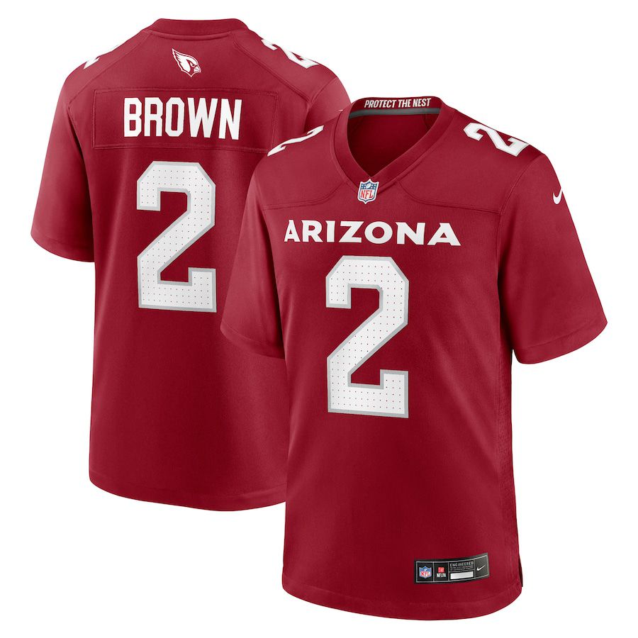 Men Arizona Cardinals #2 Marquise Brown Nike Cardinal Home Game NFL Jersey